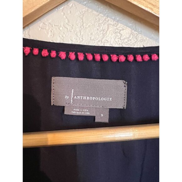 Anthropologie Embroidered Surplice Boho Tunic Top - Small - Picture 5 of 10